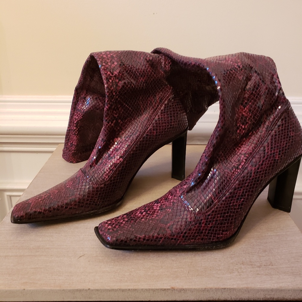 Snake skin boots